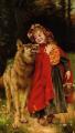 Art scenes from literary works - Little Red Riding Hood :: Gabriel Joseph Marie Augustin Ferrier