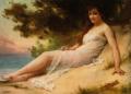 Young beauties portraits in art and painting - Solitude :: Guillaume Seignac