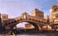 Venice - Capriccio of the Rialto Bridge with the Lagoon Beyond :: Canaletto 