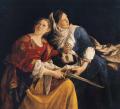 Bible scenes in art and painting - Judith and Her Maidservant with the Head of Holofernes :: Orazio Gentleschi