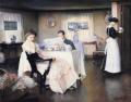 Interiors in art and painting - The Breakfast :: William McGregor Paxton 