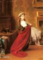 Young beauties portraits in art and painting - Dressing Up :: Fritz Zuber-Buhler