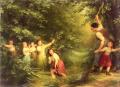 Portraits of young girls in art and painting - The Cherry Thieves :: Fritz Zuber-Buhler
