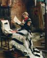 Interiors in art and painting - At the artist (The Prints) :: Albert Edelfelt