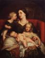 Woman and child in painting and art - Mrs George Augustus Frederick Cavendish-Bentinck and her Children :: George Frederick Watts