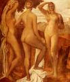 nu art in mythology painting - The Judgement Of Paris :: George Frederick Watts