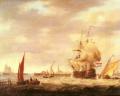 Sea landscapes with ships - Merchant Ship and Fishing Vessels off the Dutch Coast :: George Webster
