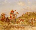 History painting - Arab Warriors on Horseback :: Georges Washington