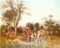 History painting - Arab horsemen at water :: Georges Washington