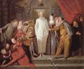 Balls and receptions - The Italian comedians :: Jean-Antoine Watteau