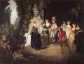 Picnic - The French Comedy :: Jean-Antoine Watteau