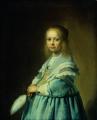 Portraits of young girls in art and painting - Portrait of a Girl Dressed in Blue :: Johannes Cornelisz. Verspronck