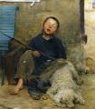 Portraits of young boys - The Little Chapman Asleep :: Jules Bastien-Lepage