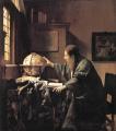 Interiors in art and painting - The Astronomer :: Johannes Vermeer