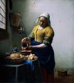 3 women portraits 17th century hall - The Kitchen Maid :: Johannes Vermeer