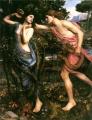 mythology and poetry - Apollo and Daphne :: John William Waterhouse
