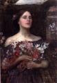 Young beauties portraits in art and painting - Gather Ye Rosebuds :: John William Waterhouse