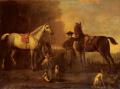 Horses in art - Before The Hunt :: John Wootton