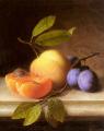 Still-lives with fruit - Still life with peaches and plums :: Joseph Peter Wilms