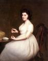 4 women's portraits 18th century hall - Portrait of Mrs Abney :: Joseph Wright of Derby