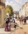 Street and market genre scenes - A Summer's Day, Nancy :: Leon Joseph Voirin