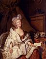 4 women's portraits 18th century hall - Portrait Of A Woman Reading A Letter :: Pierre-Alexandre Wille