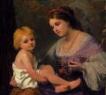 Woman and child in painting and art - Maternal Affection :: Thomas Webster