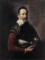 men's portraits 17th century - Portrait of an Actor :: Domenico Feti 