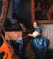 The lady behind harpsichord :: Jan Vermeer (1632-1675)