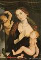 user art painting gallery - Madonna with the Parrot 1528 :: Hans Baldung