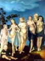 user art painting gallery - Seven women age, 1510 :: Hans Baldung