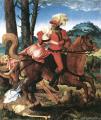 user art painting gallery - Knight, Death and the Girl, 1505 :: Hans Baldung
