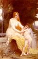 nu art in mythology painting - L'amour Blesse (Love Hurts) :: Jules Joseph Lefebvre