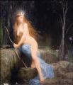 user art painting gallery - Diana, 1879 - Jules Joseph Lefebvre, art and painting
