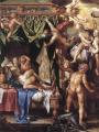 nu art in mythology painting - Mars and Venus Discovered by the Gods :: Joachim Wtewael