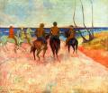 Horses in art - Riders ashore