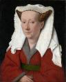 1 women portraits 15th century hall - Margarita, the Artist's Wife :: Jan Van Eyck