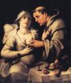 Romantic scenes in art and painting - The Monk and the Nun :: Cornelis Cornelisz Van Haarlem