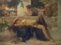 Romantic scenes in art and painting - The End of a Weary Day :: Delapoer Downing
