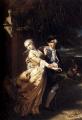 Romantic scenes in art and painting - Lovelaces Kidnaping Of Clarissa Harlowe :: Edouard Louis Dubufe