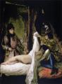 Romantic scenes in art and painting - Louis d Orlans Showing his Mistress :: Eug&#1080;ne Delacroix