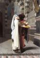 Romantic scenes in art and painting - The Embrace of Fra Filippo Lippi and Lucrezia Buti :: Gabriele Castagnola