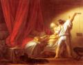 Romantic scenes in art and painting - The Bolt  :: Jean-Honore Fragonard