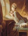 Romantic scenes in art and painting - The Love Letter :: Jean-Honore Fragonard