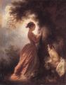 Romantic scenes in art and painting - The Souvenir :: Jean-Honore Fragonard