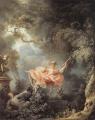 Romantic scenes in art and painting - The Swing :: Jean-Honore Fragonard
