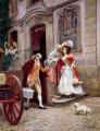 Wedding scenes - Departing on honeymoon :: Jules Girardet