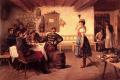 Romantic scenes in art and painting - The Flirt :: Koloman Dery