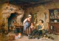 Romantic scenes in art and painting - The Huntsmans Home Coming :: Leon Caille
