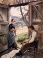 Romantic scenes in art and painting - Tonoir Jeunes Paysans :: Marie Caire